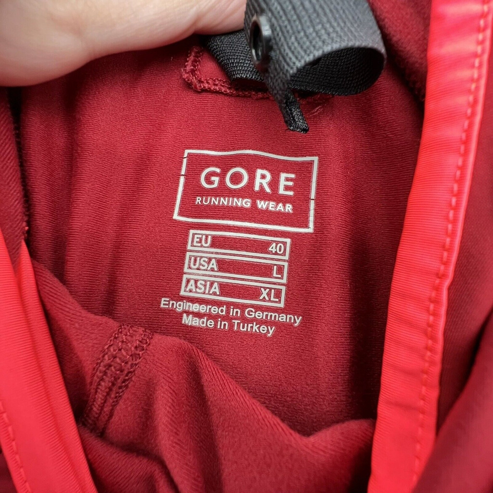 Women's Gore Running Wear Reflective Hoodie Size EU 40 USA L Red - Picture 5 of 6